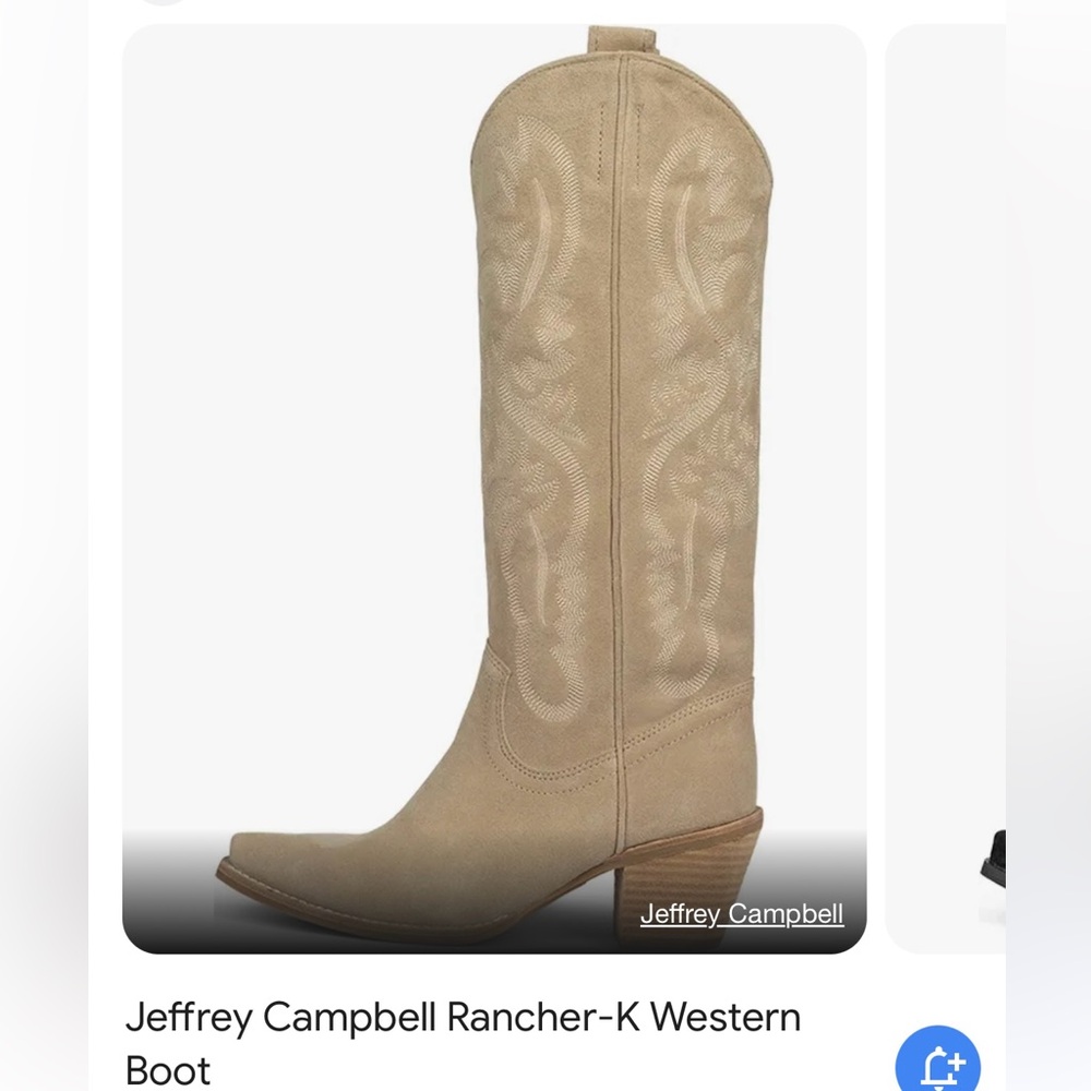 Jeffrey Campbell size 9, cowboy boots tan